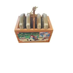 Brown Bag Cookie Art Toy box Cookie Stamp Tiles W/CRATE-New never used